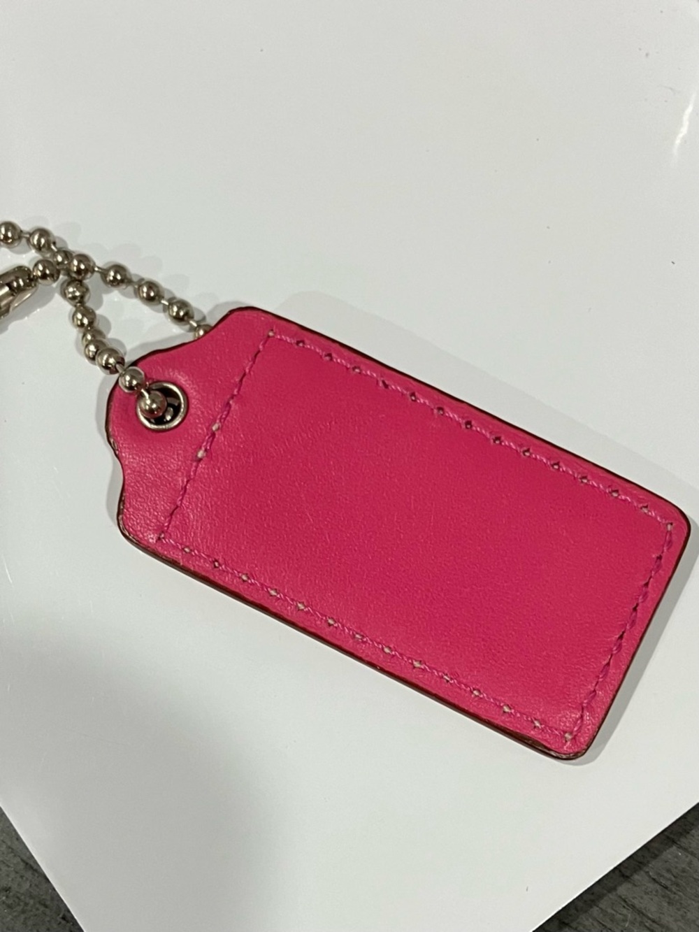 Coach tan and pink hang tag - Picture 2 of 3